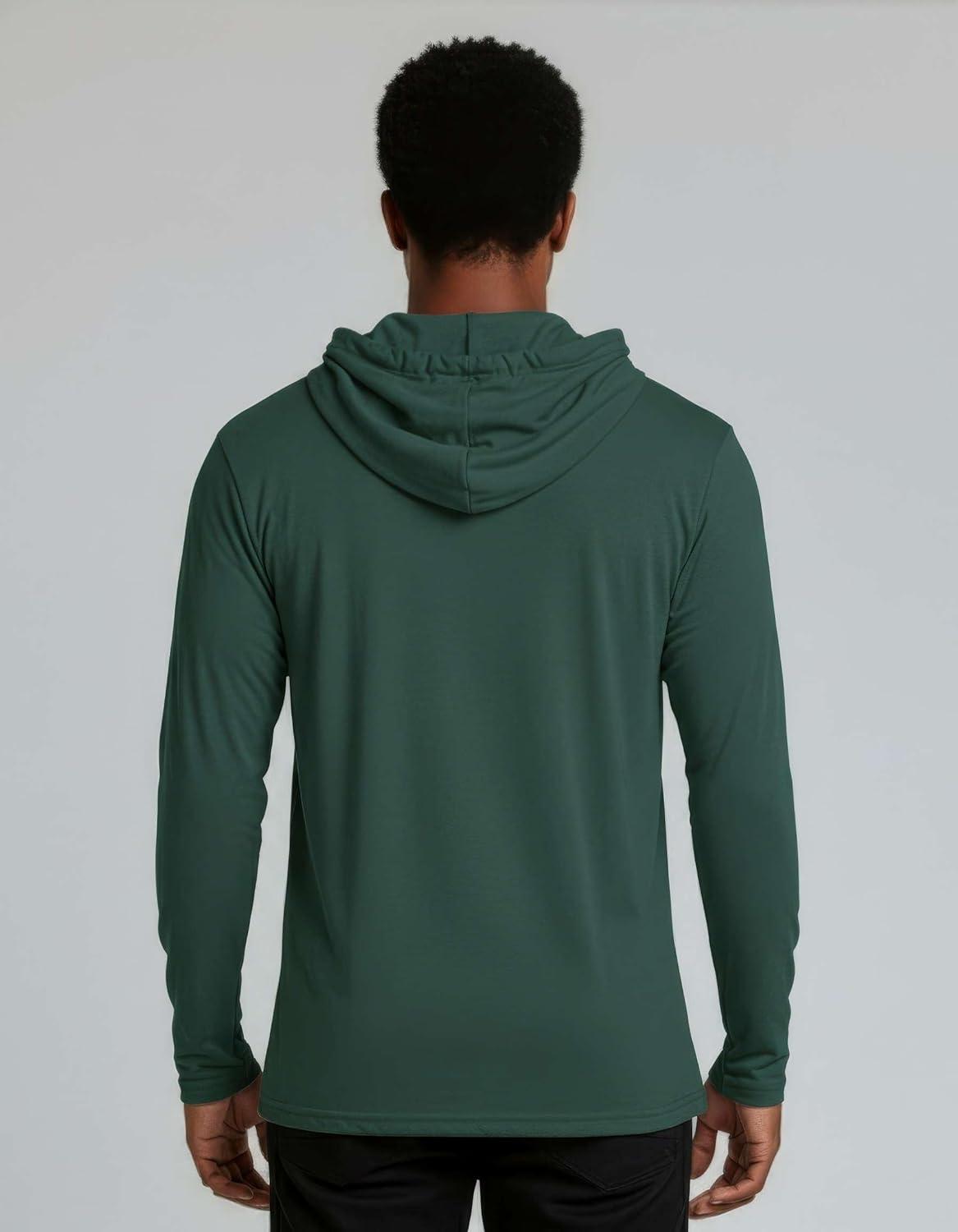 imageReal Essentials 3 Pack Mens Cotton Lightweight Casual Pullover Drawstring Hoodie With Pocket Available In Big amp TallSet 2