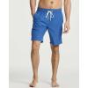 Real Essentials 3 Pack: Men’s 9″ Inch 2 in 1 Board Shorts with Compression Liner – Bathing Suit with Back Flap Pocket(Set 8)