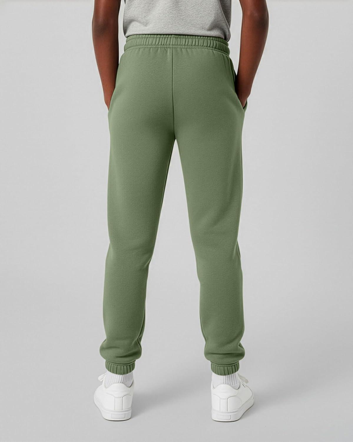 imageReal Essentials 3 Pack Boys Fleece Athletic Jogger Sweatpants Kids Teens Active Athletic Pants with Pockets Size 620Set 3