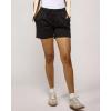 Real Essentials 3 Pack: Women’s Cotton Fleece Lounge Pajama Sleep Shorts with Pockets and Drawstring (Available in Plus Size)(Set 6)