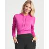 Real Essentials 3 Pack: Women’s Dry-Fit Long Sleeve Cropped Hoodie – Athletic Hooded Crop Sweatshirt (Available in Plus Size)(Set 4)