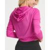 Real Essentials 3 Pack: Women’s Dry-Fit Long Sleeve Cropped Hoodie – Athletic Hooded Crop Sweatshirt (Available in Plus Size)(Set 4)