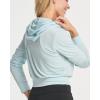 Real Essentials 3 Pack: Women’s Dry-Fit Long Sleeve Cropped Hoodie – Athletic Hooded Crop Sweatshirt (Available in Plus Size)(Set 5)