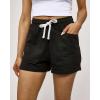 Real Essentials 3 Pack: Women’s French Terry Square Pocket Shorts Lounge, Casual Shorts with Pockets (Available in Plus)(Set 3)