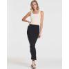 Real Essentials 3 Pack: Women’s Ribbed High Waisted Maxi Skirt with Side Slit – Casual Long Pencil Skirt(Set 4)