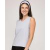 Real Essentials 5 Pack: Women’s 100% Cotton V-Neck Sleeveless Tank Top Basic Ladies Casual Shirts (Available in Plus Size)(Set 1)
