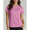 Real Essentials 5 Pack: Women’s Breeze Tech Short Sleeve T-Shirts Athletic Tops Gym Workout Yoga Tennis Activewear (Plus)(Set 1)