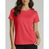 Real Essentials 5 Pack: Women’s Breeze Tech Short Sleeve T-Shirts Athletic Tops Gym Workout Yoga Tennis Activewear (Plus)(Set 2)