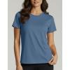 Real Essentials 5 Pack: Women’s Breeze Tech Short Sleeve T-Shirts Athletic Tops Gym Workout Yoga Tennis Activewear (Plus)(Set 4)