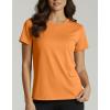 Real Essentials 5 Pack: Women’s Breeze Tech Short Sleeve T-Shirts Athletic Tops Gym Workout Yoga Tennis Activewear (Plus)(Set 6)