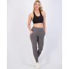 Real Essentials 3 Pack: Women’s Workout Yoga Jogger Track Pants – High Waist Running Athletic Sweatpants with Pockets (Plus)(Set 1)