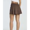 Real Essentials 3 Pack:Women’s 14″ Pleated Tennis Skorts Golf Skirt High Waisted Athletic Running Casual Shorts with Pockets(Set 2)