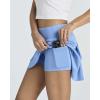 Real Essentials 3 Pack:Women’s 14″ Pleated Tennis Skorts Golf Skirt High Waisted Athletic Running Casual Shorts with Pockets(Set 4)