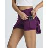 Real Essentials 3 Pack:Women’s 14″ Pleated Tennis Skorts Golf Skirt High Waisted Athletic Running Casual Shorts with Pockets(Set 6)