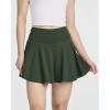 Real Essentials 4 Pack: Women’s Skater Pleated Tennis Skort – Skirt with Shorts Pockets Athletic Golf Workout (Plus)(Set 1)