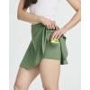 Real Essentials 4 Pack: Women’s Skater Pleated Tennis Skort – Skirt with Shorts Pockets Athletic Golf Workout (Plus)(Set 2)