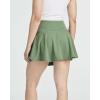 Real Essentials 4 Pack: Women’s Skater Pleated Tennis Skort – Skirt with Shorts Pockets Athletic Golf Workout (Plus)(Set 2)