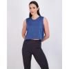 Real Essentials 5 Pack: Women’s Dry Fit Crop Summer Tank Top – Gym Yoga Workout Sports Tee (Available in Plus Size)(Set 7)