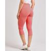 Real Essentials 4 Pack: Women’s Capri Leggings with Pockets Casual Yoga Workout Exercise Pants (Available in Plus Size)(Set 2)