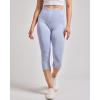 Real Essentials 4 Pack: Women’s Capri Leggings with Pockets Casual Yoga Workout Exercise Pants (Available in Plus Size)(Set 3)