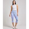 Real Essentials 4 Pack: Women’s Capri Leggings with Pockets Casual Yoga Workout Exercise Pants (Available in Plus Size)(Set 3)