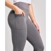 Real Essentials 4 Pack: Women’s Capri Leggings with Pockets Casual Yoga Workout Exercise Pants (Available in Plus Size)(Set 4)
