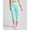 Real Essentials 4 Pack: Women’s Capri Leggings with Pockets Casual Yoga Workout Exercise Pants (Available in Plus Size)(Set 5)