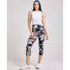 Real Essentials 4 Pack: Women’s Capri Leggings with Pockets Casual Yoga Workout Exercise Pants (Available in Plus Size)(Set 5)