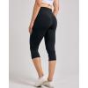 Real Essentials 4 Pack: Women’s Capri Leggings with Pockets Casual Yoga Workout Exercise Pants (Available in Plus Size)(Set 6)