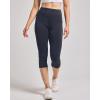 Real Essentials 4 Pack: Women’s Capri Leggings with Pockets Casual Yoga Workout Exercise Pants (Available in Plus Size)(Set 7)