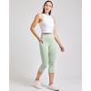 Real Essentials 4 Pack: Women’s Capri Leggings with Pockets Casual Yoga Workout Exercise Pants (Available in Plus Size)(Set 9)