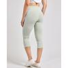 Real Essentials 4 Pack: Women’s Capri Leggings with Pockets Casual Yoga Workout Exercise Pants (Available in Plus Size)(Set 9)