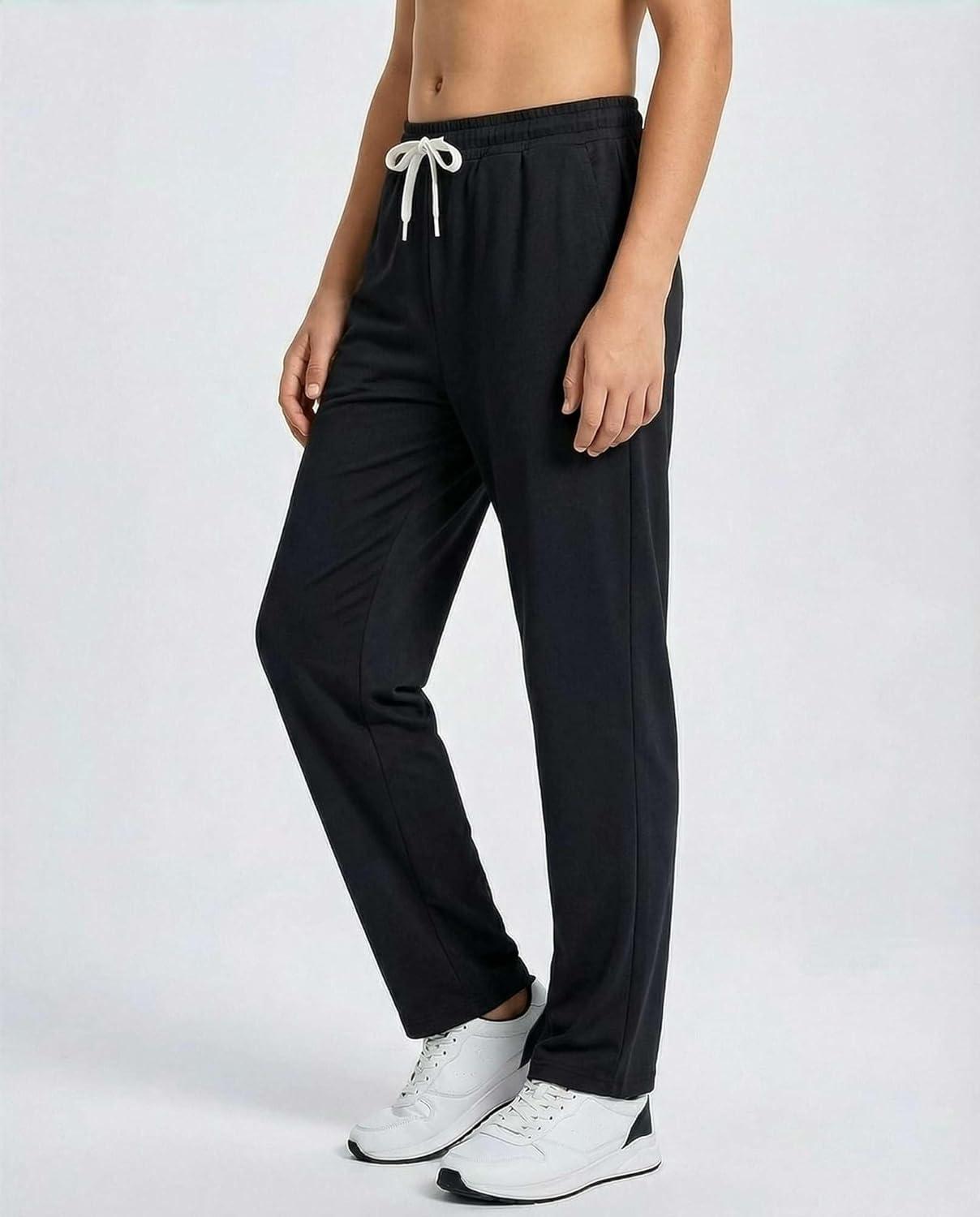 imageReal Essentials 3 Pack Boys French Terry Open Bottom Sweatpants Sweats for School Kids Teens with Pockets Size 418Set 3