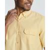 Real Essentials 3 Pack Men’s Short-Sleeve Oxford Solid Button Down Collar Casual Shirts with Pocket (Available in Big & Tall)(Set 1)