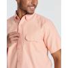 Real Essentials 3 Pack Men’s Short-Sleeve Oxford Solid Button Down Collar Casual Shirts with Pocket (Available in Big & Tall)(Set 2)
