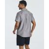 Real Essentials 3 Pack Men’s Short-Sleeve Oxford Solid Button Down Collar Casual Shirts with Pocket (Available in Big & Tall)(Set 2)