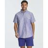 Real Essentials 3 Pack Men’s Short-Sleeve Oxford Solid Button Down Collar Casual Shirts with Pocket (Available in Big & Tall)(Set 3)