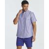 Real Essentials 3 Pack Men’s Short-Sleeve Oxford Solid Button Down Collar Casual Shirts with Pocket (Available in Big & Tall)(Set 3)