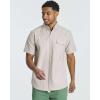 Real Essentials 3 Pack Men’s Short-Sleeve Oxford Solid Button Down Collar Casual Shirts with Pocket (Available in Big & Tall)(Set 6)