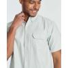 Real Essentials 3 Pack Men’s Short-Sleeve Oxford Solid Button Down Collar Casual Shirts with Pocket (Available in Big & Tall)(Set 7)