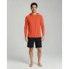 Real Essentials 3 Pack: Men’s Long Sleeve Rash Guard Hoodie – SPF UV Sun Protection Workout Fishing Swim Shirts (Big & Tall)(Set 4)
