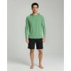 Real Essentials 3 Pack: Men’s Long Sleeve Rash Guard Hoodie – SPF UV Sun Protection Workout Fishing Swim Shirts (Big & Tall)(Set 6)