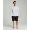 Real Essentials 3 Pack: Men’s Long Sleeve Rash Guard Hoodie – SPF UV Sun Protection Workout Fishing Swim Shirts (Big & Tall)(Set 7)