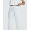 Real Essentials 2 Pack: Women’s Ribbed Knit Lounge Sets – Short Sleeve Top with Jogger Sweatpants(With Jogger Set 2)