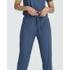 Real Essentials 2 Pack: Women’s Ribbed Knit Lounge Sets – Short Sleeve Top with Jogger Sweatpants(With Jogger Set 7)