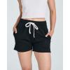 Real Essentials 3 Pack: Women’s Cotton French Terry Shorts Pockets – Casual Athletic Lounge (Available in Plus)(Set 1)