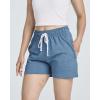 Real Essentials 3 Pack: Women’s Cotton French Terry Shorts Pockets – Casual Athletic Lounge (Available in Plus)(Set 2)