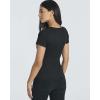 Real Essentials 4 Pack: Women’s Soft Ribbed Knit Split Neck T-Shirt – Casual Office Summer Top (Available in Plus)(Set 1)