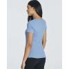 Real Essentials 4 Pack: Women’s Soft Ribbed Knit Split Neck T-Shirt – Casual Office Summer Top (Available in Plus)(Set 2)