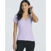 Real Essentials 4 Pack: Women’s Soft Ribbed Knit Split Neck T-Shirt – Casual Office Summer Top (Available in Plus)(Set 3)